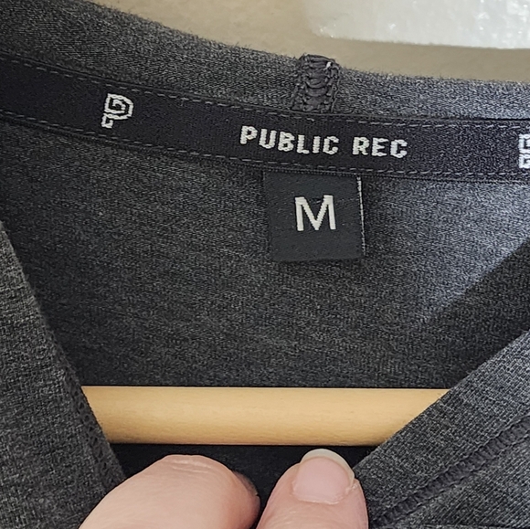 Public Rec Men's Gray Long Sleeve Shirt - Picture 5 of 6